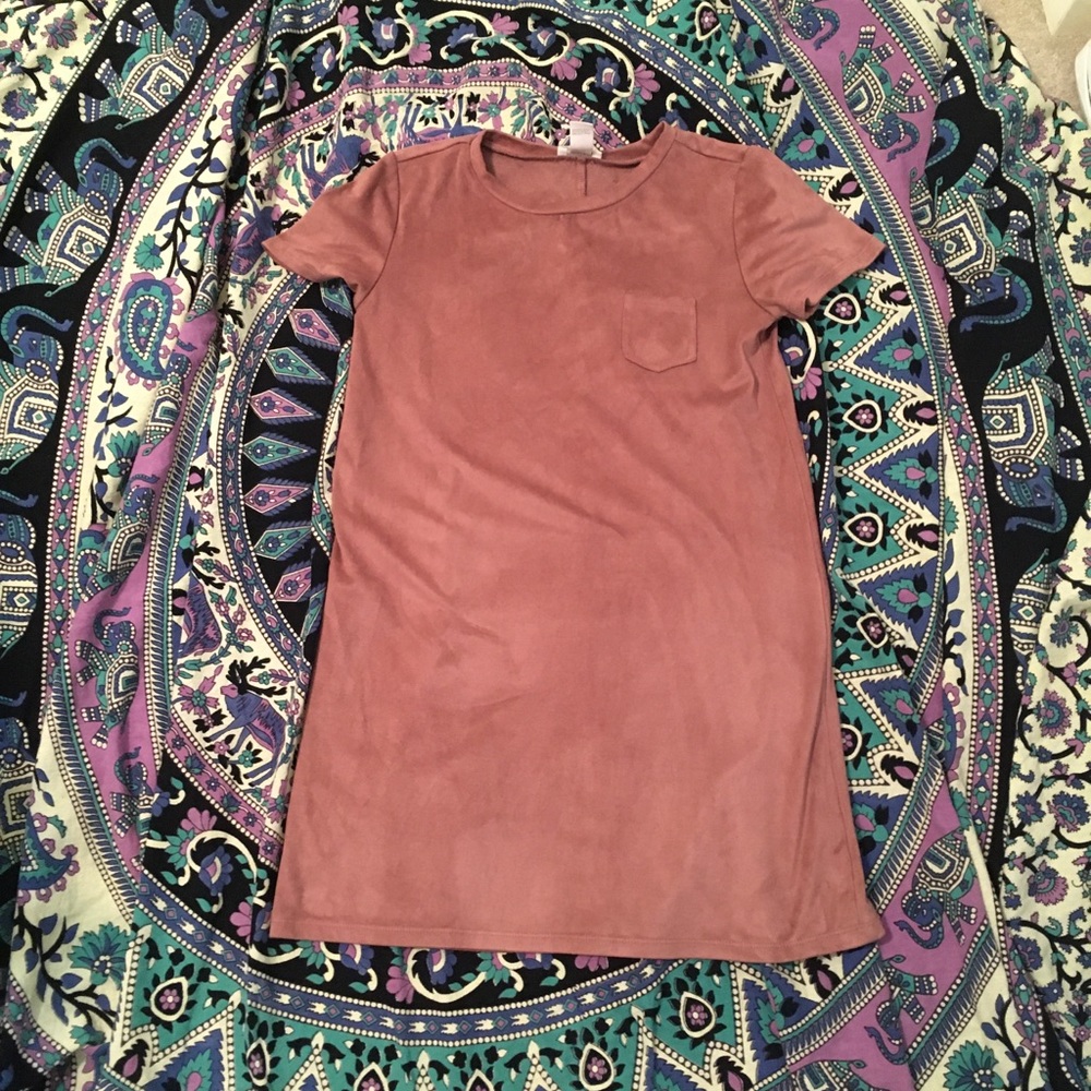 Forever21 Girls Pink Suede Dress